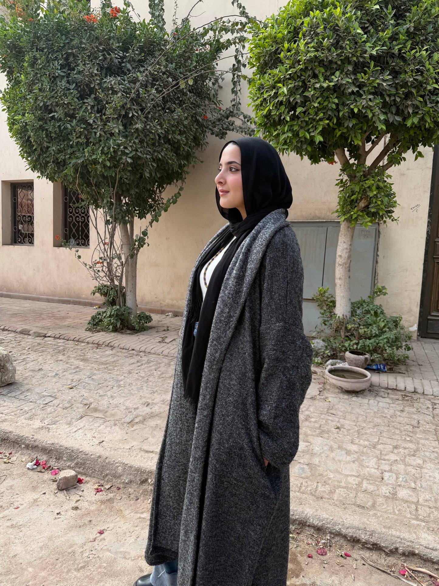 Knit Long Cardigan - Storm Grey