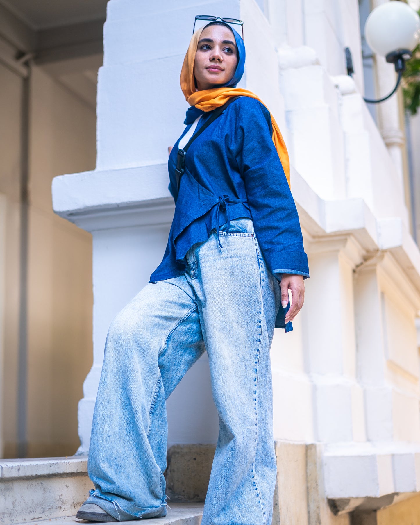 Dark Denim Blouse - Pre Order