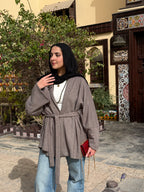 Wrap Knit Cardigan - Greige