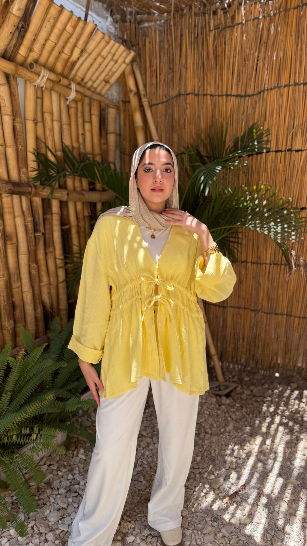 Ruffle Blouse - Yellow
