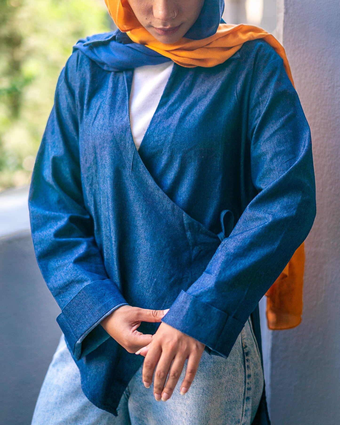 Dark Denim Blouse - Pre Order
