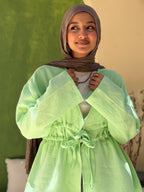 Ruffle Blouse - Mint Green