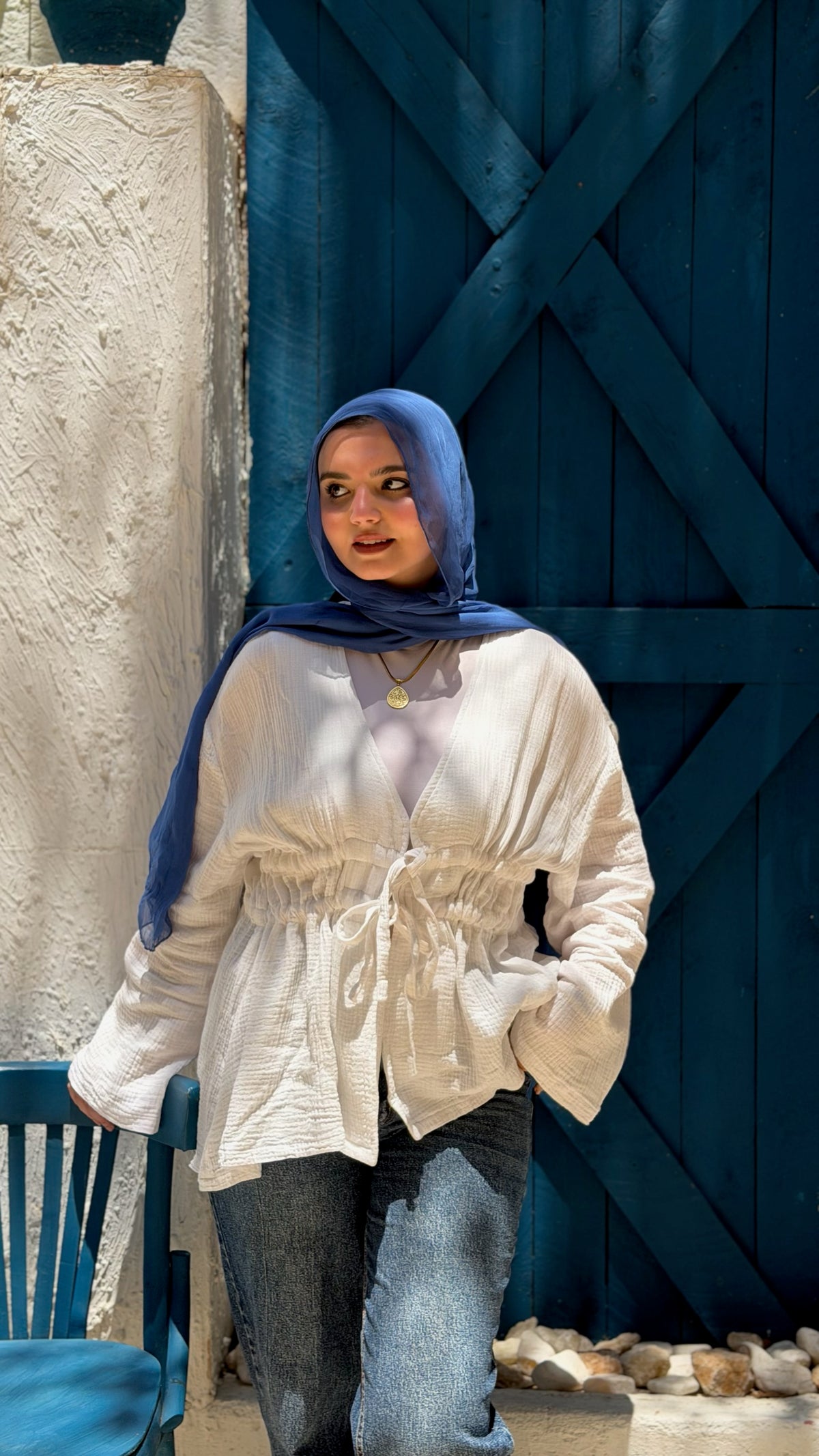 Ruffle Blouse - White