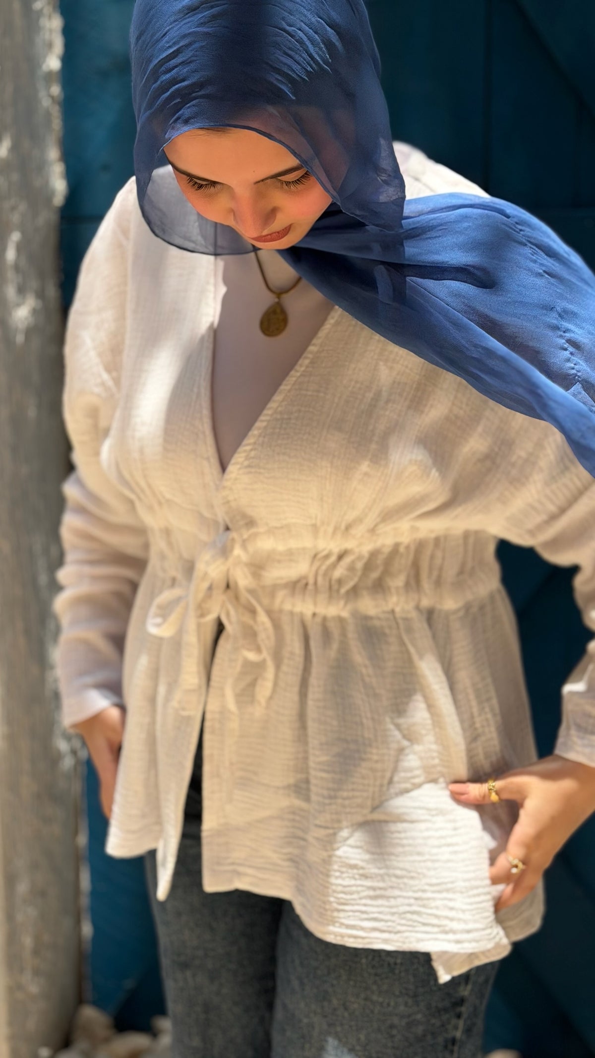 Ruffle Blouse - White