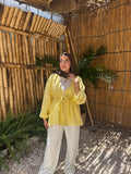 Ruffle Blouse - Yellow