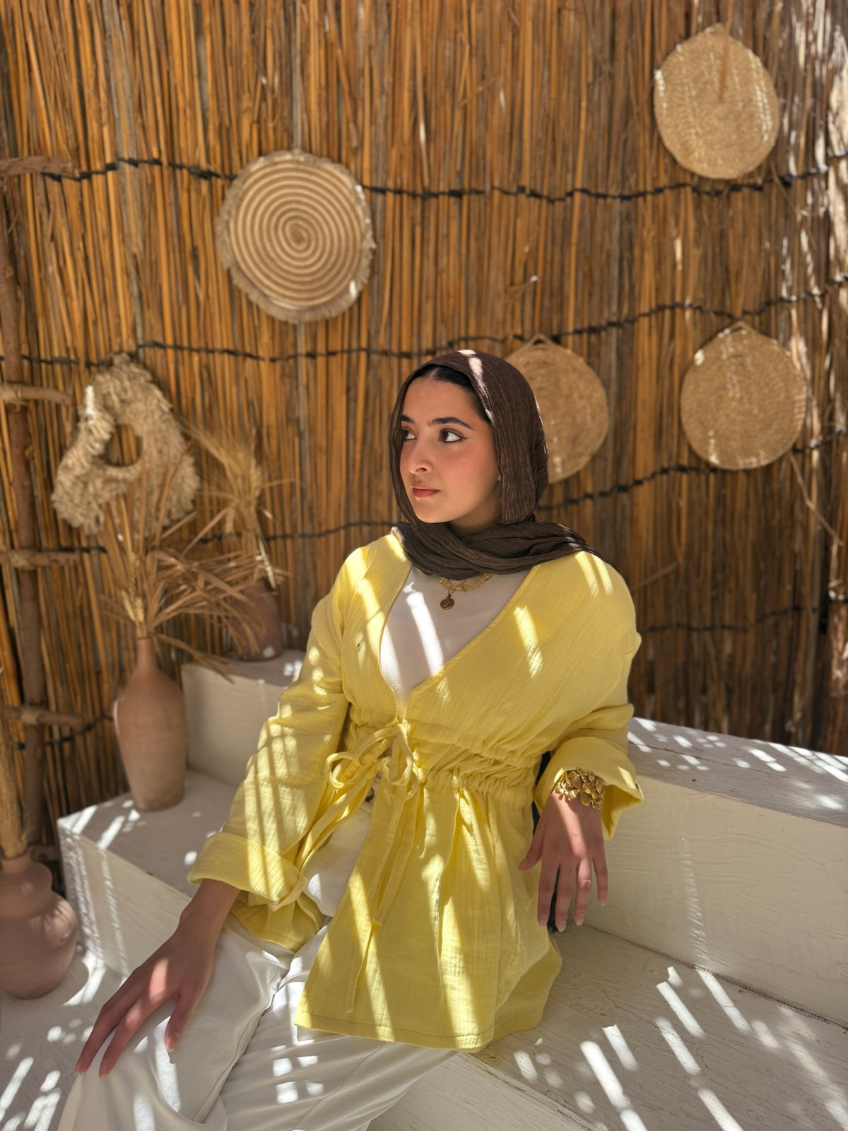 Ruffle Blouse - Yellow